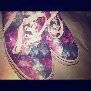 Vans; women’s; galaxy